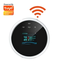 tuya smart wifi natural gas sensor combustible household smart lpg gas alarm detector leakage sensor wifi temperature detector