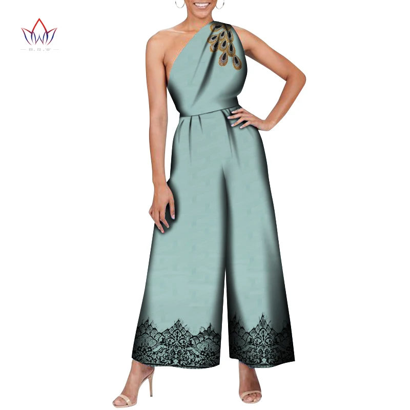 

Винтажные комбинезоны без рукавов, африканская традиционная одежда для женщин, Длинные Комбинезоны, повседневные Комбинезоны с широкими штанинами, Свободные Комбинезоны WY8316