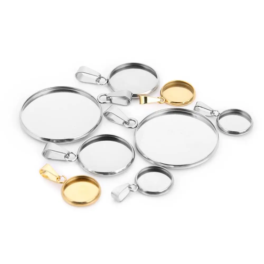 Круглый подвесной соединитель из нержавеющей стали 20 шт. 10/12/16/20/25 мм пустой