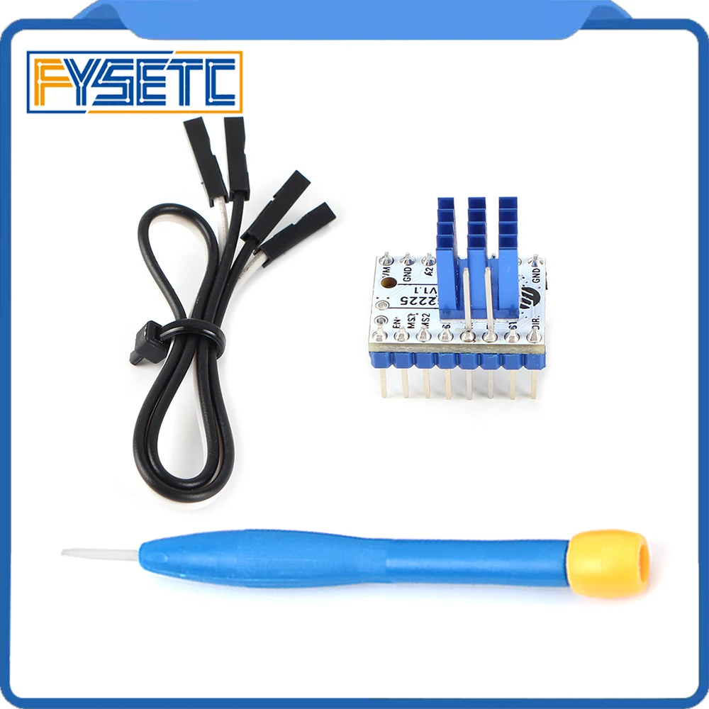 TMC S2225 V1.1 шаговый двигатель драйвер TMC2225 Stepsticks бесшумный 256 микрошаги ток 2A пик UART