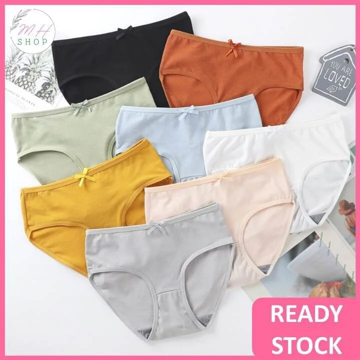 

READY STOCKWomen Panties Cotton Spender Wanita Seluar Dalam Perempuan Middle Waist