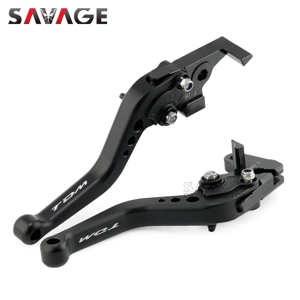 Короткие тормозные рычаги сцепления TDM для YAMAHA TDM 850 900/A 1991-2015 TDM850 TDM900 900A, мотоциклетные регулируемые черные ручки с ЧПУ