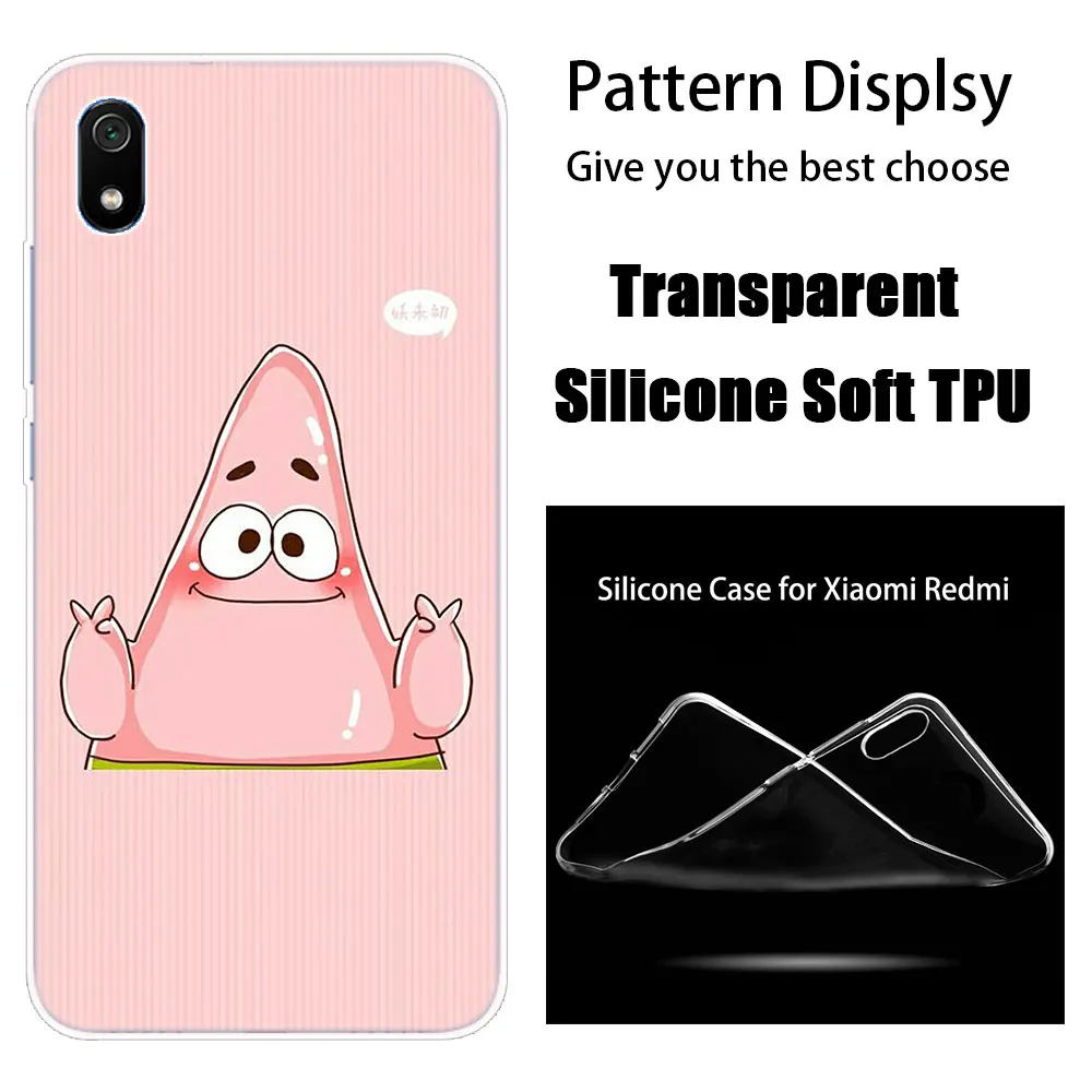 010 Горячий силиконовый чехол SpongeBob квадраты лучший друг для Xiaomi Redmi K20 Pro 7 7A 6 6A 4X5 Plus S2 GO Note 8 7 6 5 Pro 4 - Цвет: 010