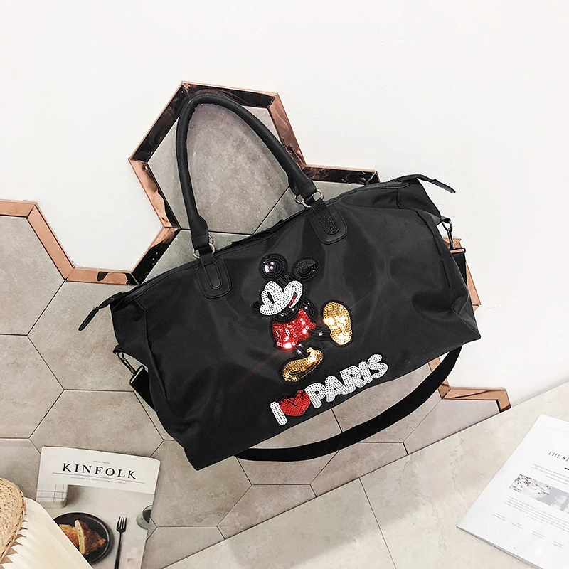 

Disney Mickey mouse backpack large capacity Fitness yoga bag waterproof men women shoulder bag Travel Outdoor luggage bag