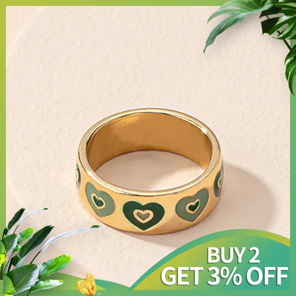 

2021 Retro Personality Design Letter Ring Female European and American New Simple Fashion Ring Zinc Alloy Jewelry Wholesale