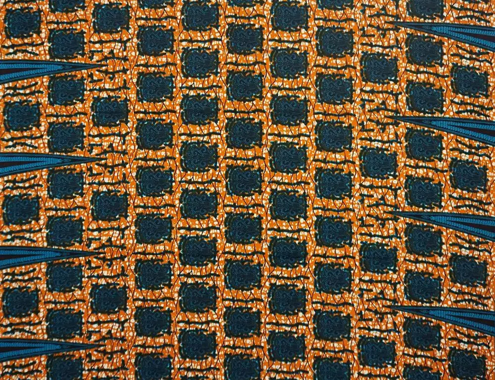 

Veritable real wax tissue wax high quality African wax print fabric 6 yard for wedding dress