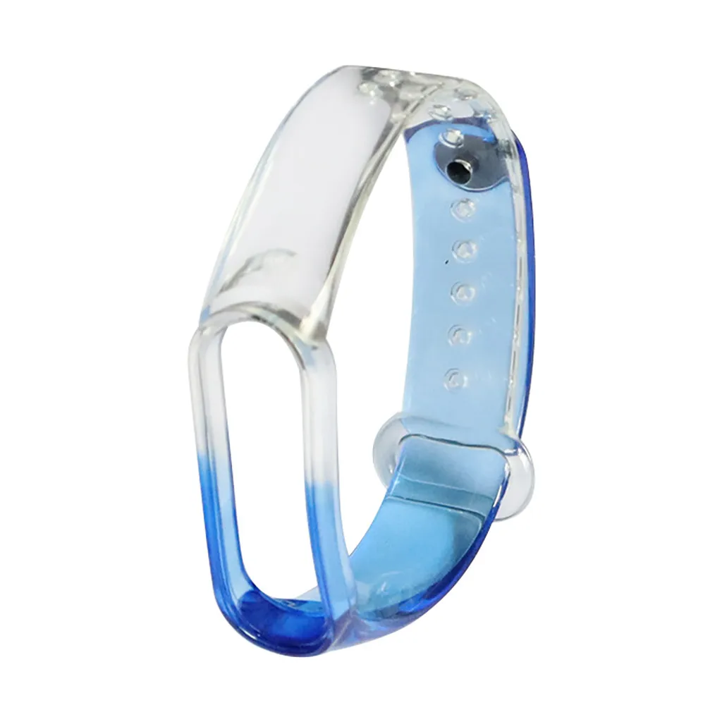 

Soft Sports Clear Silicone Replacement Wristband Wrist Strap For Xiao Mi Band 5 Quick Release Smart Watch Colorful Accessories