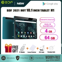 new 10 1 inch tablet pc octa core 4gb ram 64gb rom tablet android 9 0 dual sim cards 3g phone call gps wifi tablets
