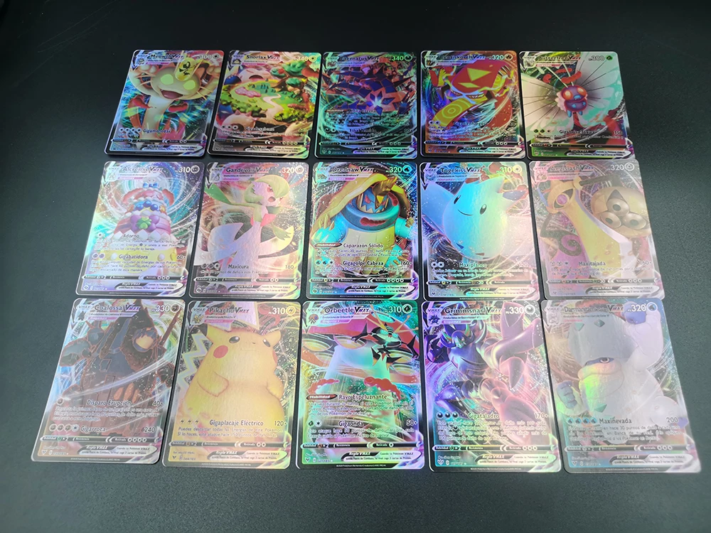 Cartas de Pok&eacute;mon en Espa&ntilde;ol para ni&ntilde;os, juego de cartas hologr&aacute;ficas VMAX, juguete Espa&ntilde;ol para ni&ntilde;os, novedad de 2021-3