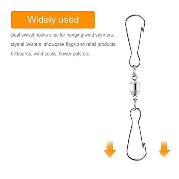 20 шт спиннинг с Двойным Зажимом поворотные крюки для ветра обсушки салатных