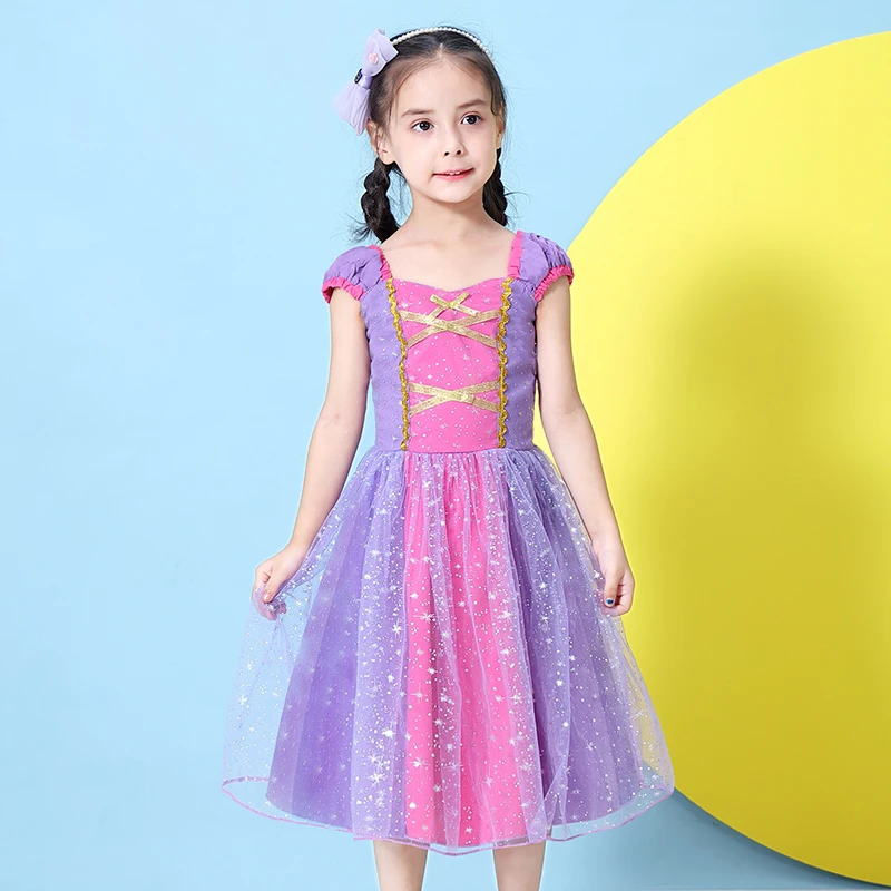 Платья принцессы для маленьких девочек Детский карнавальный костюм Одежда на