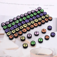approx 10mm 30pcs peace sign symbol clay beads polymer clay beads for jewelry making diy bracelet necklace