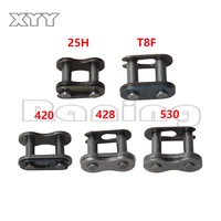 25h t8f 420 428 530 chain master link pocket dirt pit atv quad go kart e gas scooter motorcycle