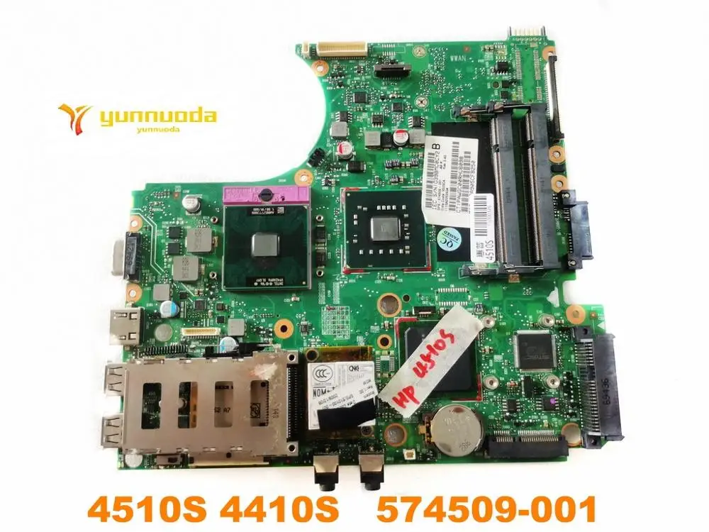 Оригинальный Для HP 4410S 4510S материнская плата для ноутбука 574509-001 аккумулятор