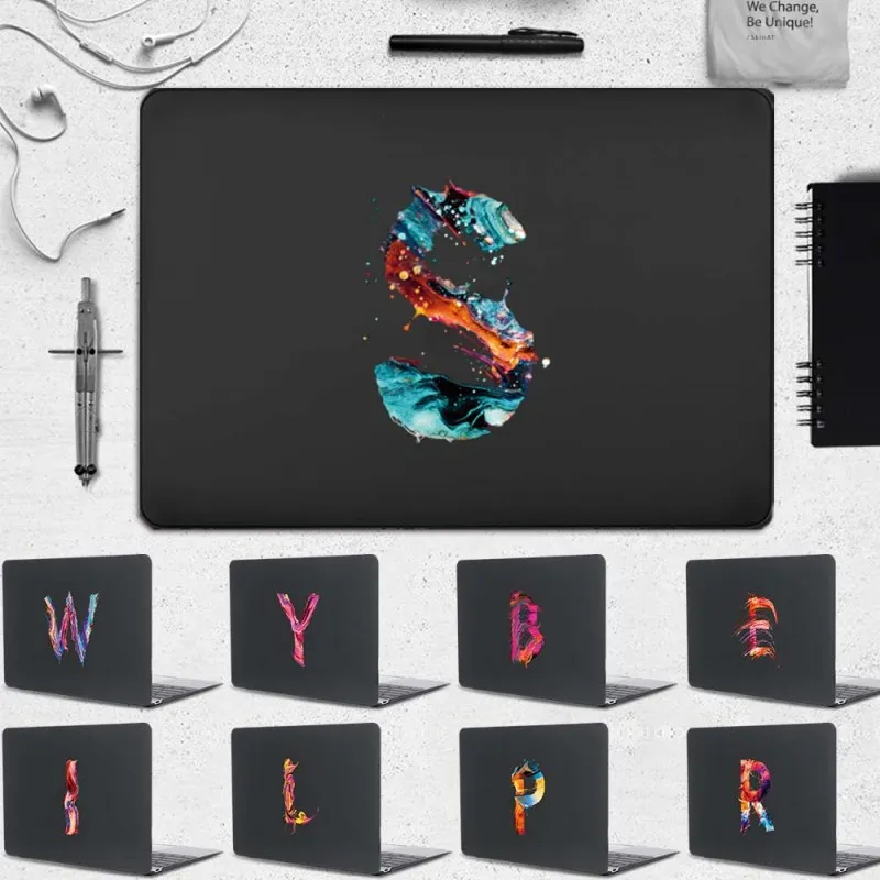 

Hard Laptop Case For Apple Macbook Air 13" A2337 (M1)/Air 11" A1370 A1465 /Air 13" A1369/A1466/A1932/A2179 Paint Initial Letter