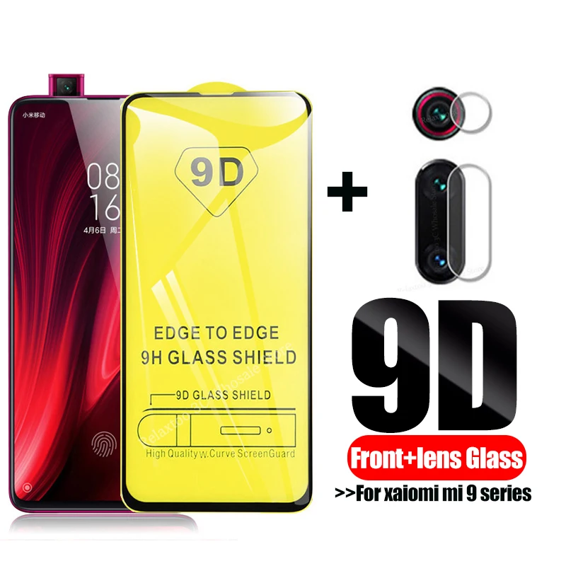 Закаленное стекло 2 в 1 9D с полным наклеиванием для xiaomi mi 9 t xaomi se 9se 9tpro xiomi xiami pro mi9t mi9