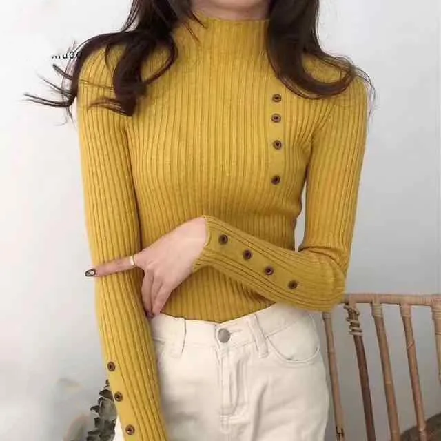 

Sweater Woman new autumn and winter long sleeves with a slim bottom blouse half turtleneck sweater SBC212-SBC214