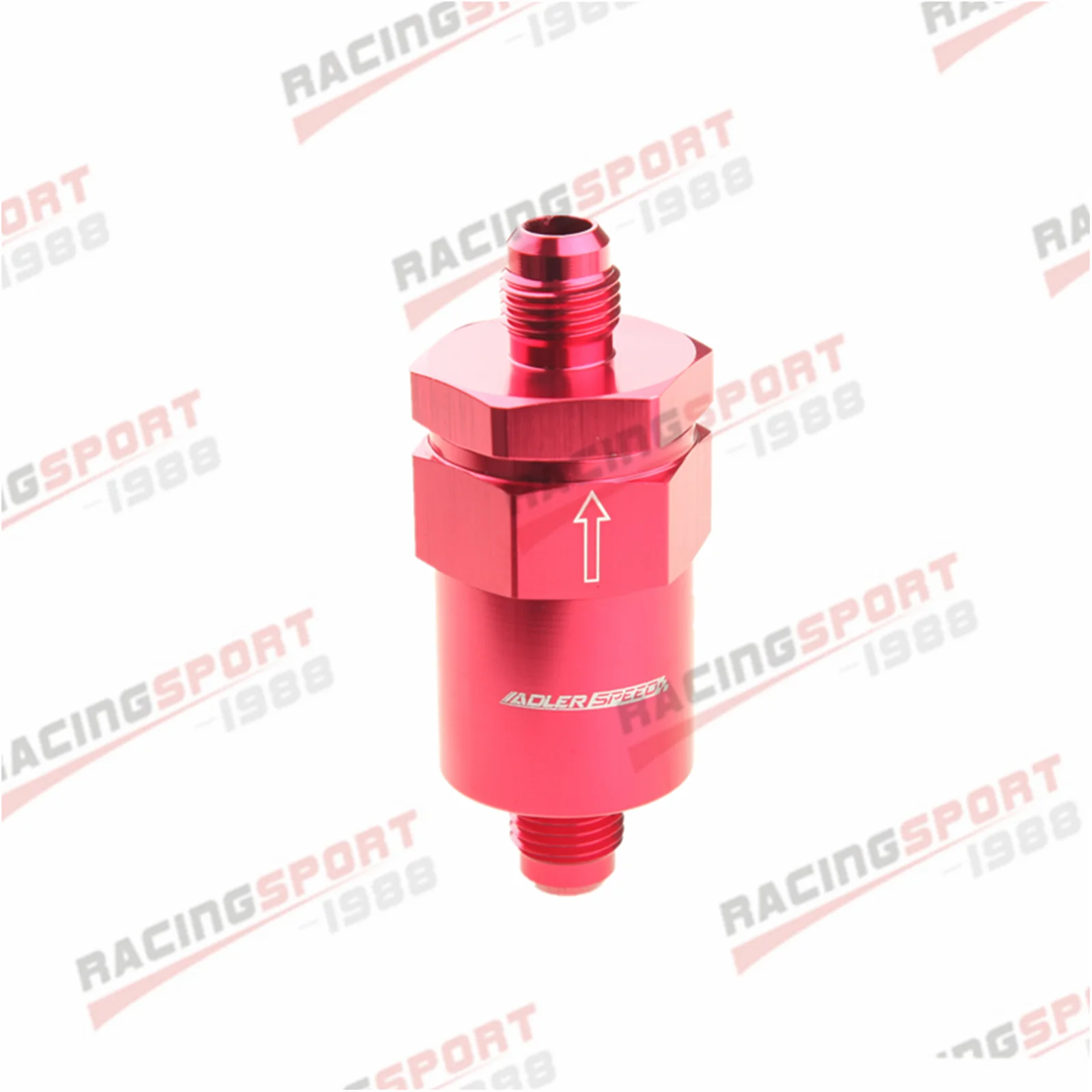 

Billet Fuel Filter AN 6 AN6 -6 30 Micron Aluminum Filter Red