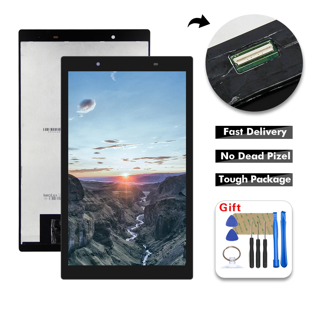 Для lenovo Tab 4 8504 TB-8504 TB-8504F TB-8504N TB-8504X TB-8504P ЖК-дисплей Дисплей кодирующий преобразователь сенсорного экрана в сборе+ Бесплатные инструменты