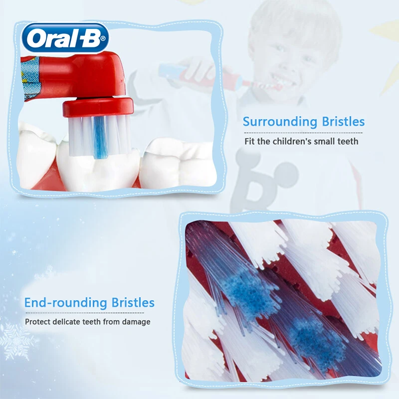 Oral B Детская электрическая зубная щетка Smart Reminder мягкий уход за деснами щетина