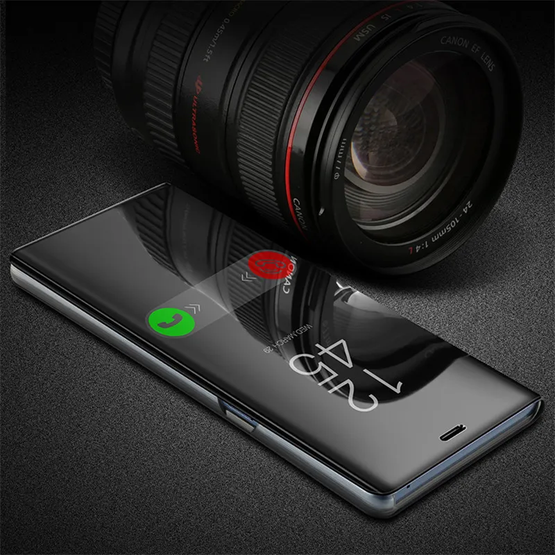 Зеркальный умный чехол для samsung Galaxy S7 S7Edge Роскошный прозрачный флип телефона S 7 Edge