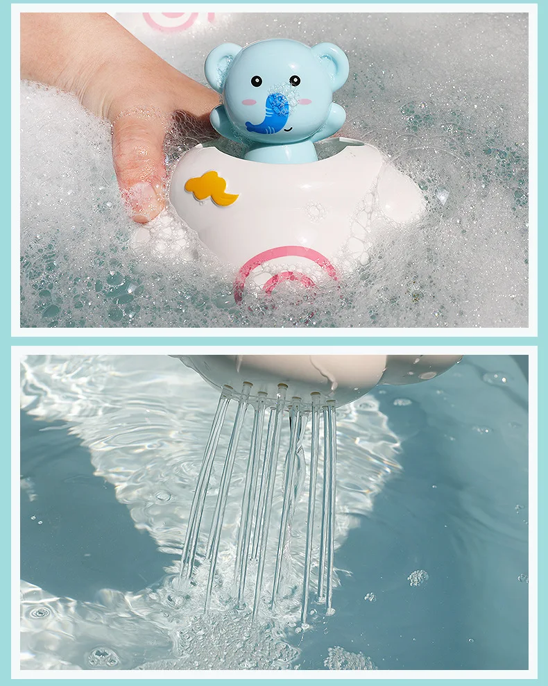 

Children Baby Bath Toys Clouds Rain Kids Water Spraying Toy Water Toys Elephant Baby Shower