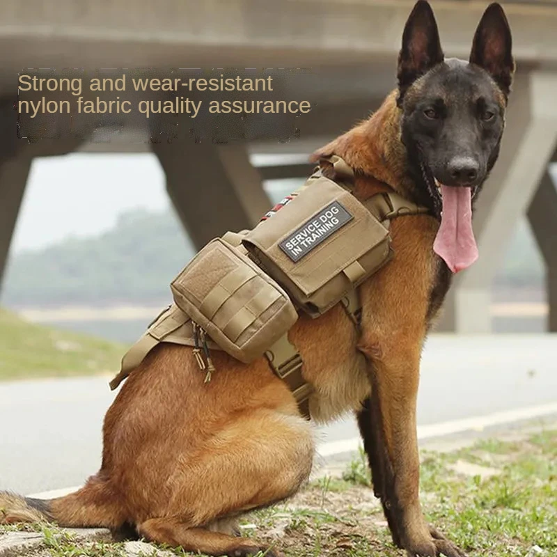 

Dog supplies accessories K9 combat harness suitable for outdoor tactical uniforms, large and medium-sized dog uniforms