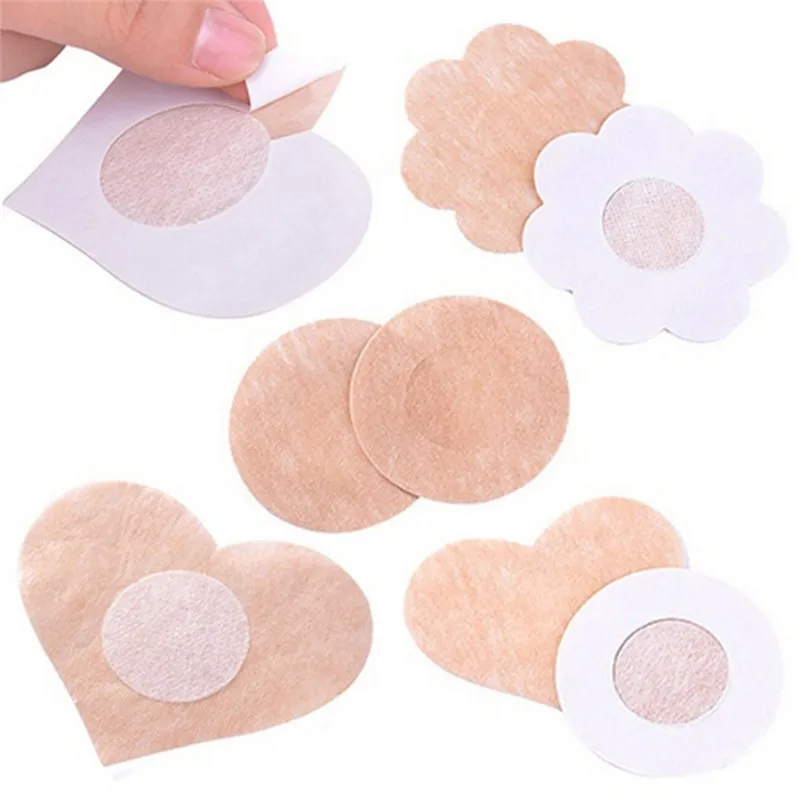 

10pcs Soft Nipple Covers Disposable Breast Petals Flower Sexy Stick On Bra Pad Pasties Lingerie For Women Intimates No marks