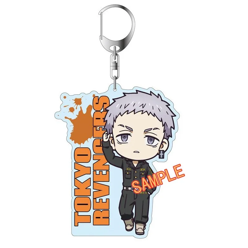 

Tokyo Revengers Keychain Manjiro Ken Takemichi Hinata Atsushi Chibi Kawaii Pendant Anime Keyring Women Man Bag Car Trinket