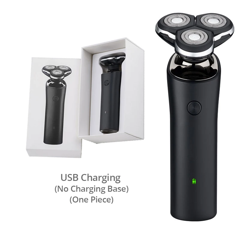 USB Charging Электробритва S1 3D роторная Мужская бритва USB триммер с аккумулятором 3 плавающие лезвия влажное и сухое бритье полный корпус водонепроницаемый - Цвет: USB Charging