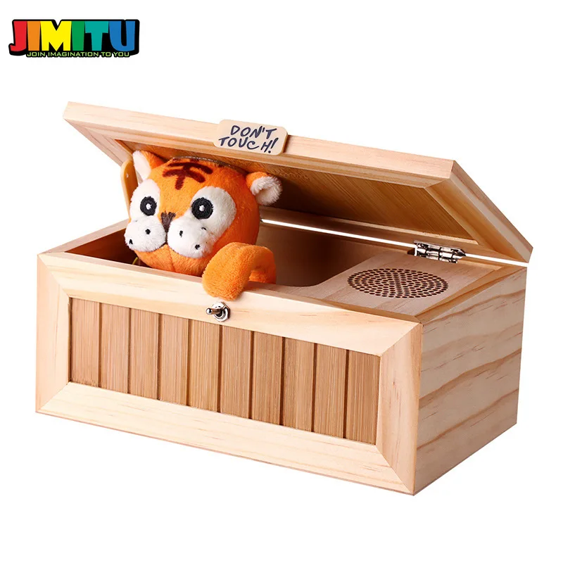 JIMITU забавная игрушка обновленная деревянная электронная бесполезная коробка со