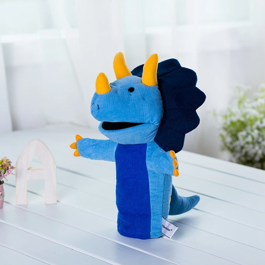 Трицератопс динозавр Тираннозавр Рекс 32 см ручная кукла Мультяшные плюшевые