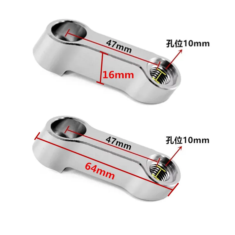 

For Honda CB400 VTEC CB1300 CB1100 CB500F CB600F Moto Parts 10MM 8MM Motorcycle Rearview Mirrors Extension Riser Extend Adapter