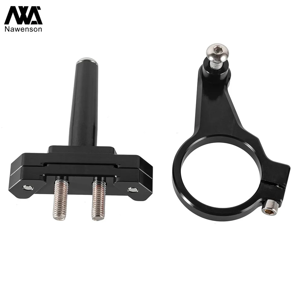 

Motorcycle Steering Stabilizer Aluminum Damper Mounting Bracket Kit for YZF R15 V3 2017-2019