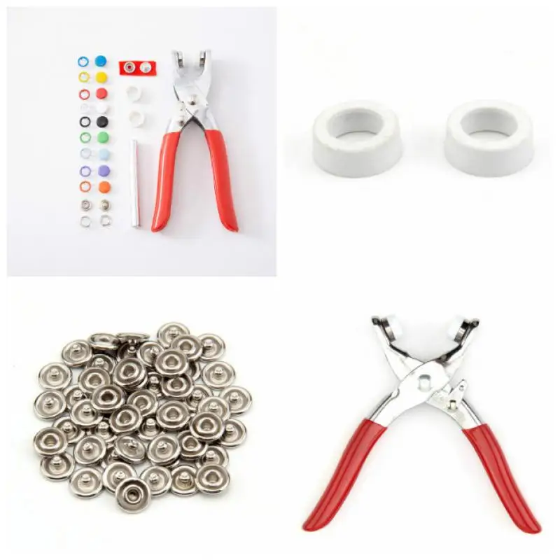 

100 pcs 9.5mm claw pliers ring snap fastener DIY tool