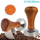 Тампер для кофе 51 мм53 мм58 мм, плоский тампер, бариста Es press o Press с силиконовым ковриком, Дозирующее кольцо, чашка для порошка