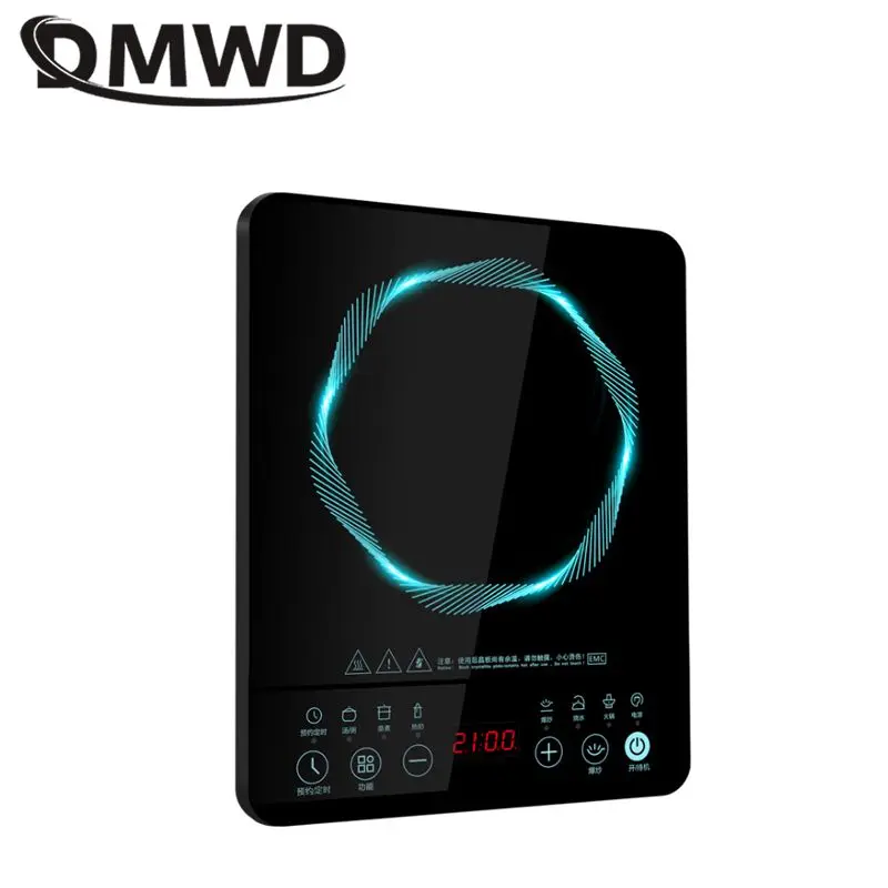 Домашняя индукционная плита DMWD электромагнитная печь 2100 Вт 10 режимов