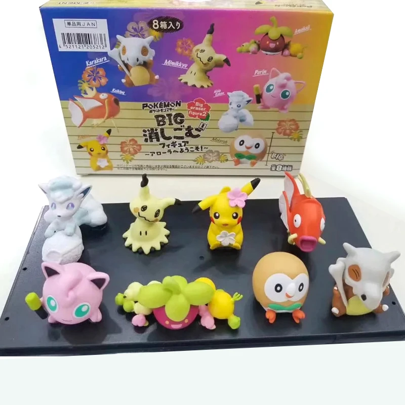 Настольное украшение куклы игрушки фигурка покемона 8 шт. модели Mimikyu Snorlax Cubone Vulpix
