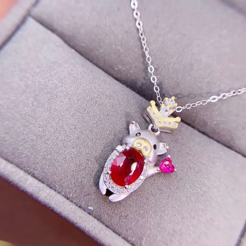 KJJEAXCMY Изящные Ювелирные изделия из стерлингового серебра 925 пробы с натуральным