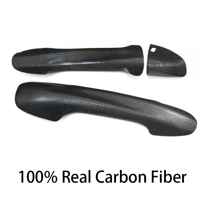 100% натуральное углеродное волокно автомобильная внешняя крышка ручки двери для
