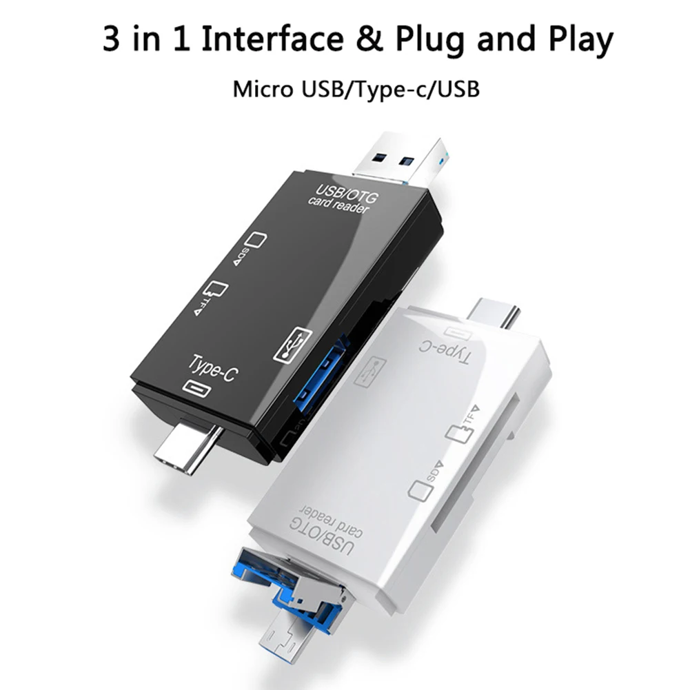 OTG кардридер 6 в 1 устройство для чтения карт памяти Micro USB высокоскоростной 2 0