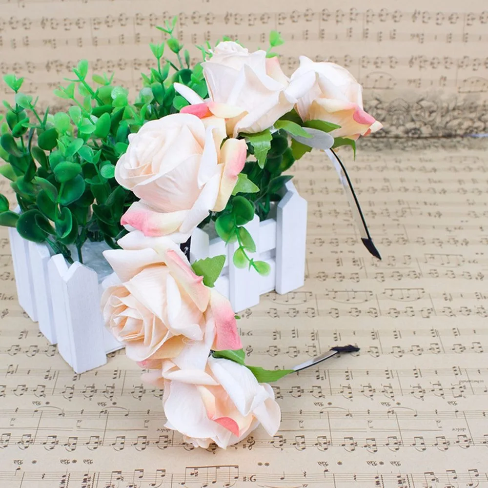 1 шт. модная богемная Стиль роза с цветочным рисунком и повязка на голову принтом