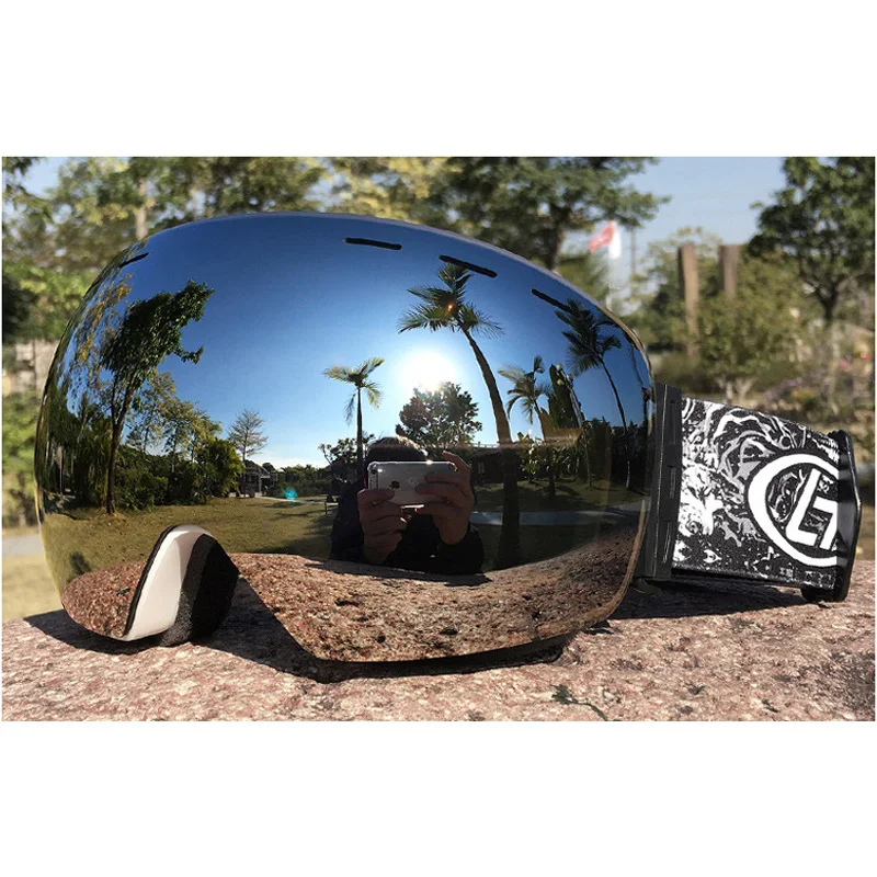 

Ski Goggles with Magnetic Double Layer polarized Lens Skiing Anti-fog UV400 Snowboard Goggles Men Women Ski Glasses Eyewear case