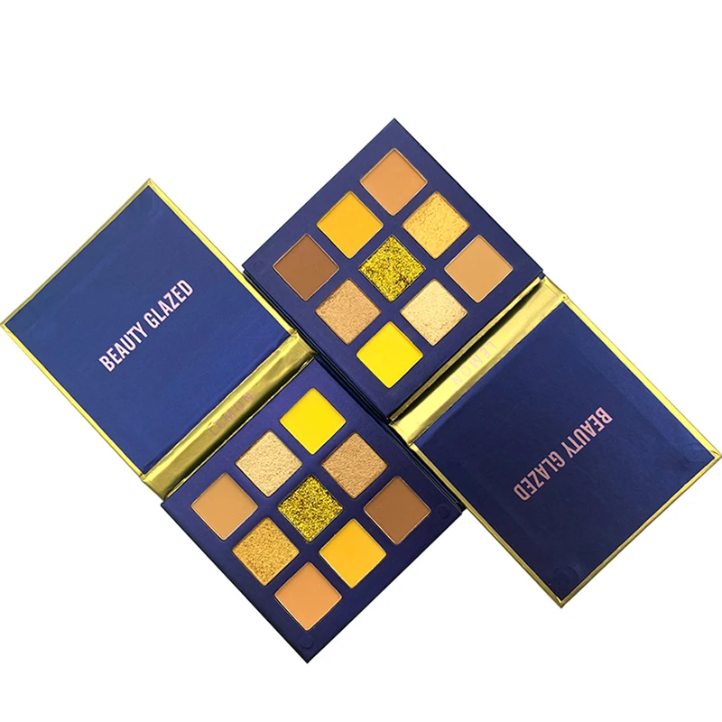 9 цветов Тени для век макияж Палитра блестящая Мерцающая Палетка теней глаз