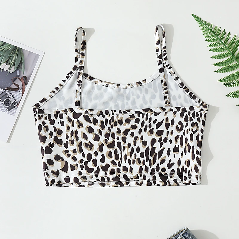 

Short Crushed Flower Print Tanks Women Ladies Print Sleeveless Pullover Camisoles Slim Vest Tank Crop Tenue Tops