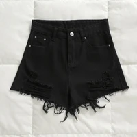 casual cool summer short jeans women mid waists shorts for ladies fashion sexy cute girl black short hole jeans s2xl