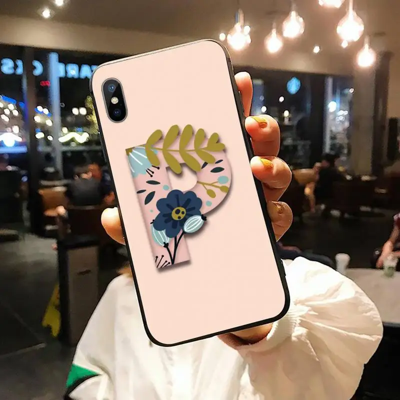 

Flower grass letters art Phone Case for iPhone 11 12 pro XS MAX 8 7 6 6S Plus X 5S SE 2020 XR