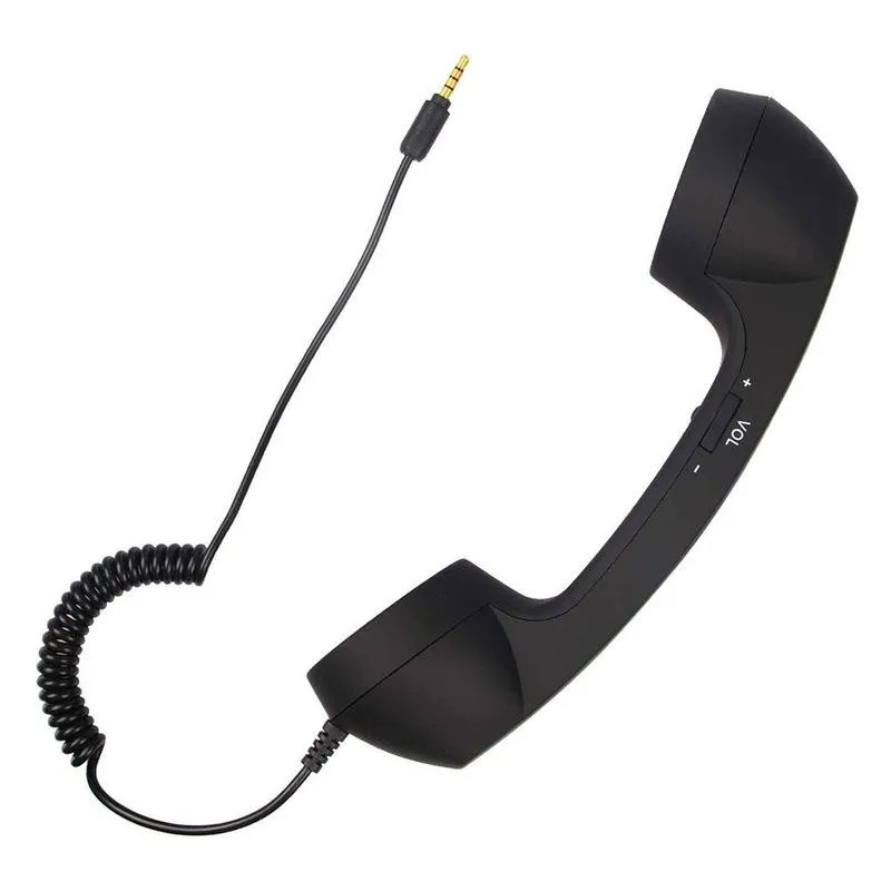 Mobile Phone Telephone Receivers Handset Earphone Retro Telephones Receiver For 3.5mm Interface Cellphone For Iphone 4 4s 5 6 6s