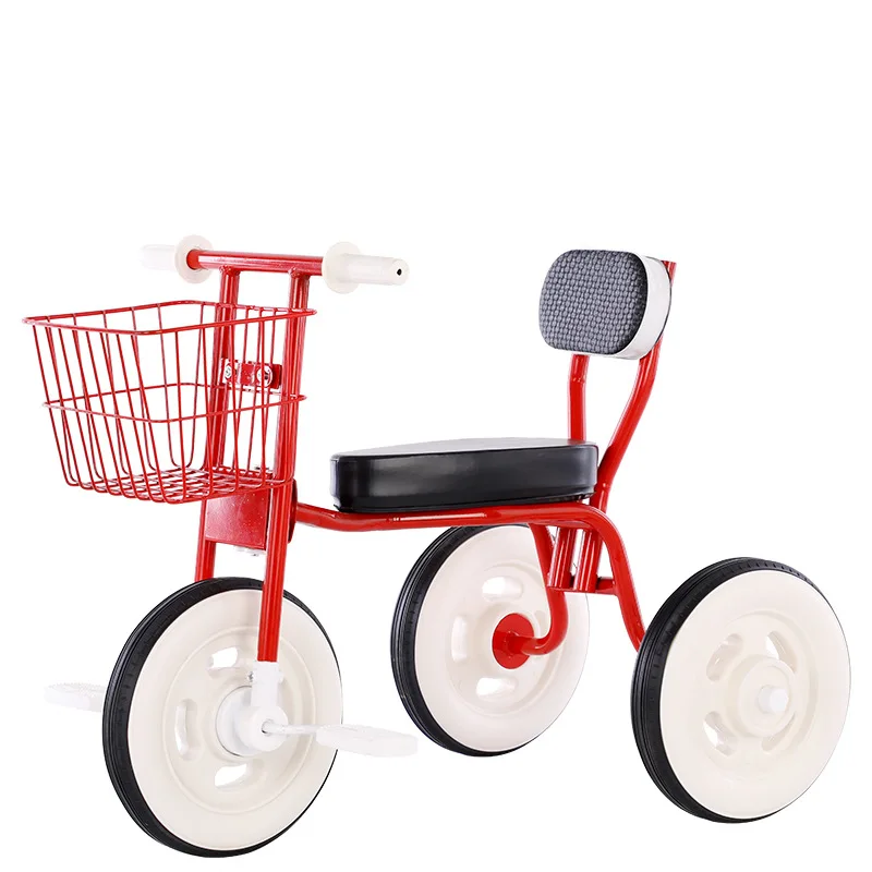 New Product Children's Tricycle Bicycle 1-3-5 Years Old Simple Kid Bicycle Bicycle with Backrest Baby Stroller