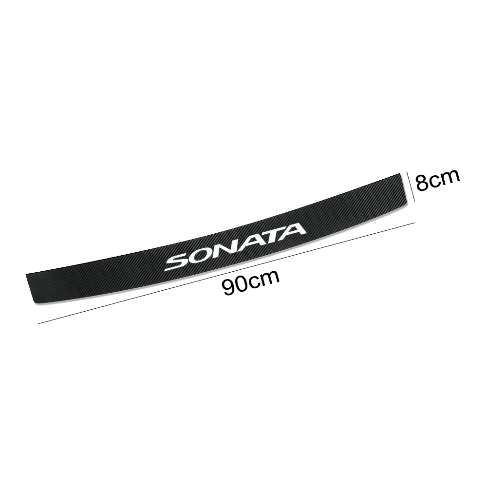 

Pegatinas protectoras de labios de maletero de coche para Hyundai Sonata Auto para parachoques trasero y maletero placa protecto